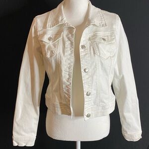 Wax Jean Women's Ivory Denim Jacket